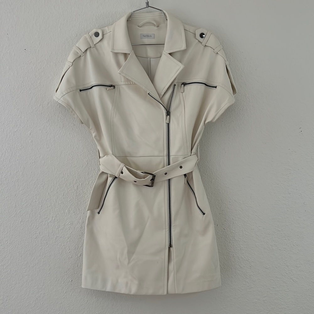 White Leather Dress | Network